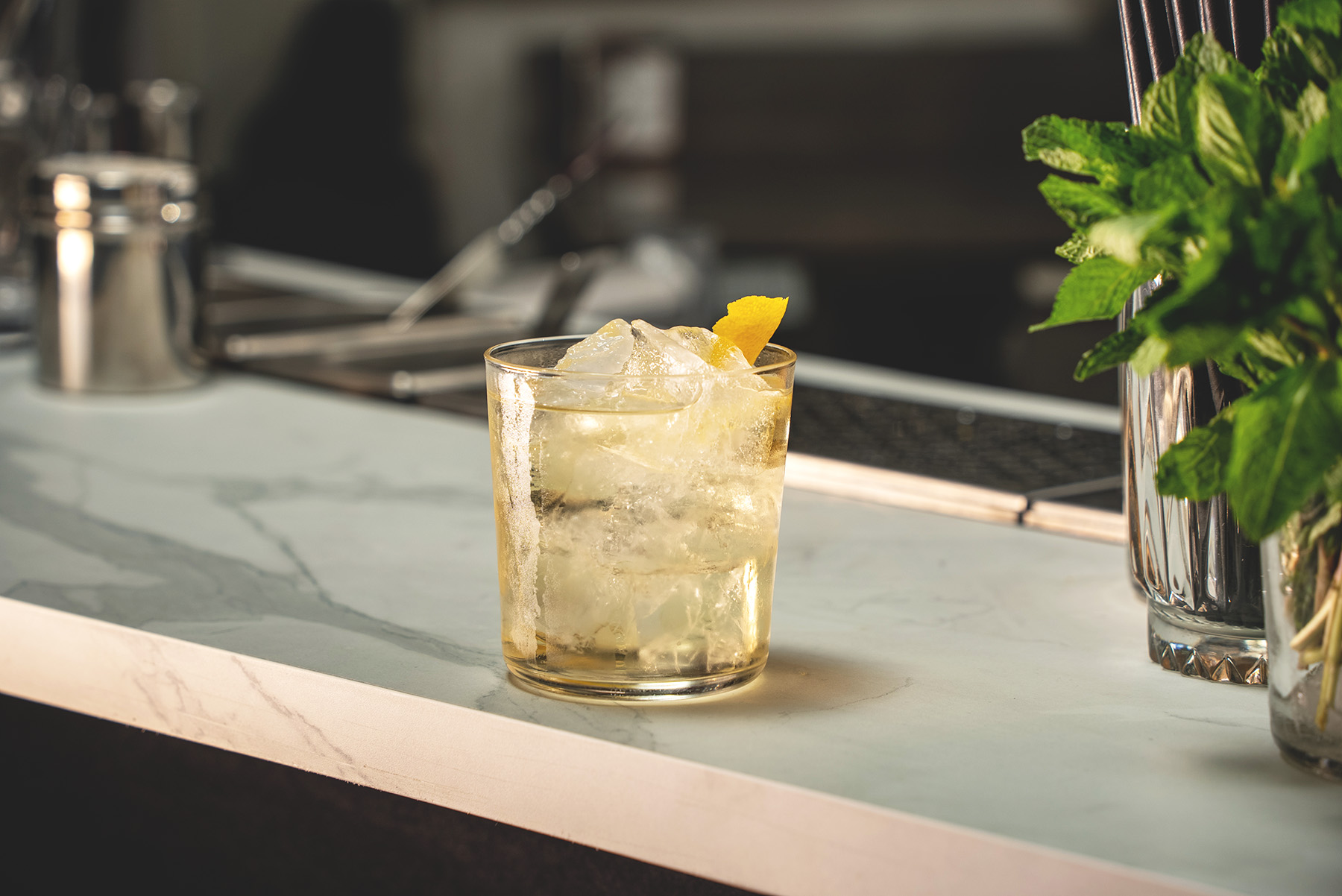 Hugo Spritz on bar by EOW Magazine