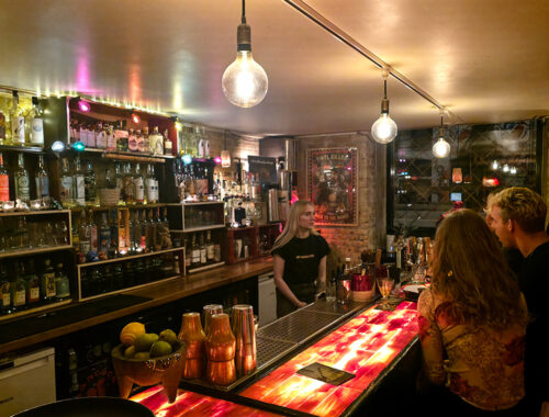 The Bar at The Barking Dog, picture taken by EOW Magazine
