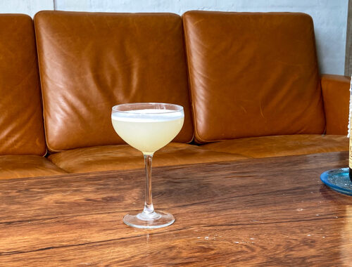 A Bee's Knees cocktail at EOW magazine