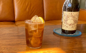 A Long Island Iced Tea on a table at EOW magazine